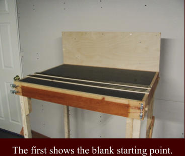 The first shows the blank starting point.